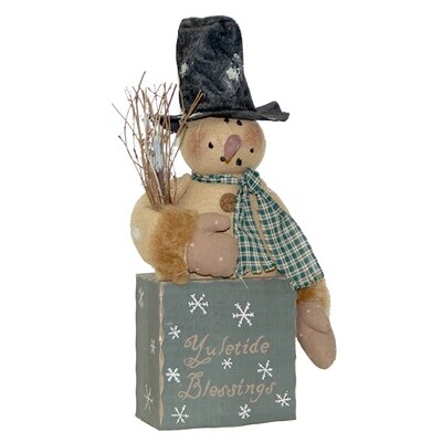XU324 Standing Snowman with Applique