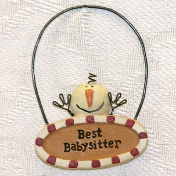 XO295 Best Babysitter - Snowman Ornie
