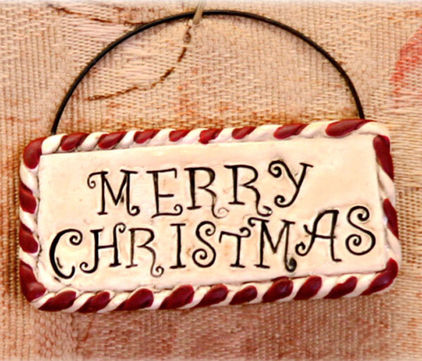 XO469 Striped Word Ornament