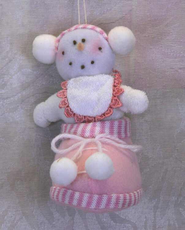 XO104P Snow baby Bootie Pink Ornie