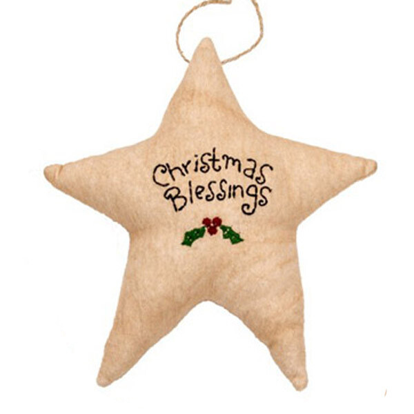 XO505 Muslin Star Ornament