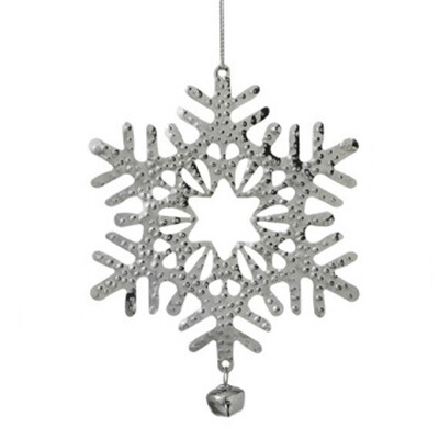 XO512 Silver Snowflake Ornament