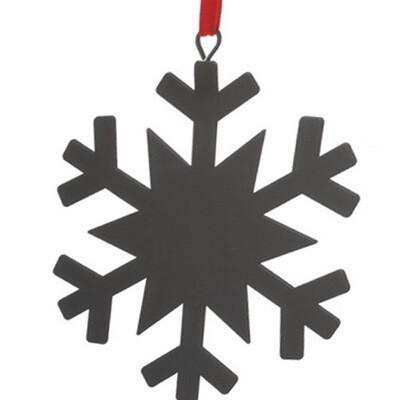 XO534 Chalkboard Snowflake Ornament