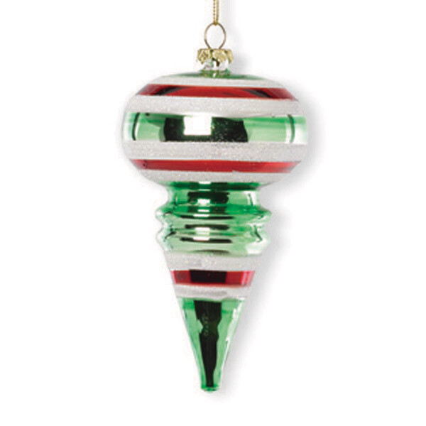 XO529 Striped Glass Ornaments