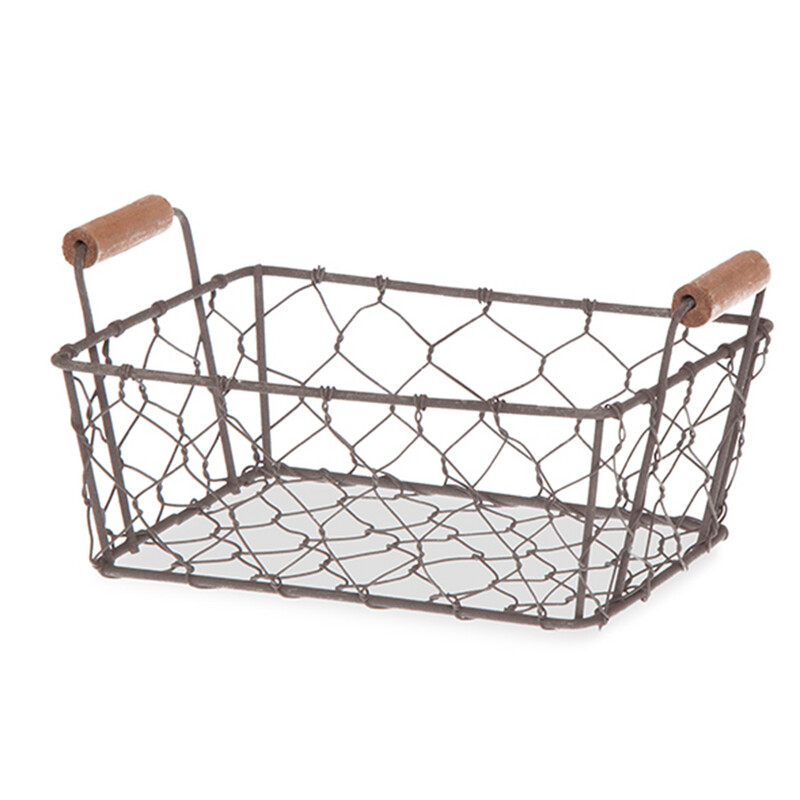 BC401 Chicken Wire Handled Basket