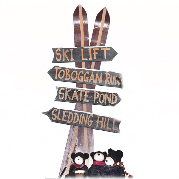 XW011 Ski Trail Sign