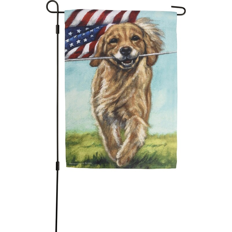DO277G RWB Dog Garden Flag