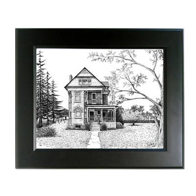 ZAM52H Victorian House Framed Print