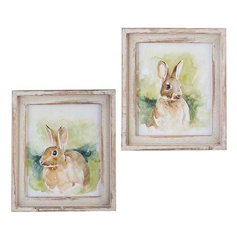 TG221 Bunny Wall Art Framed