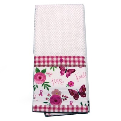 KL844T Pink Butterfly Hand Towel
