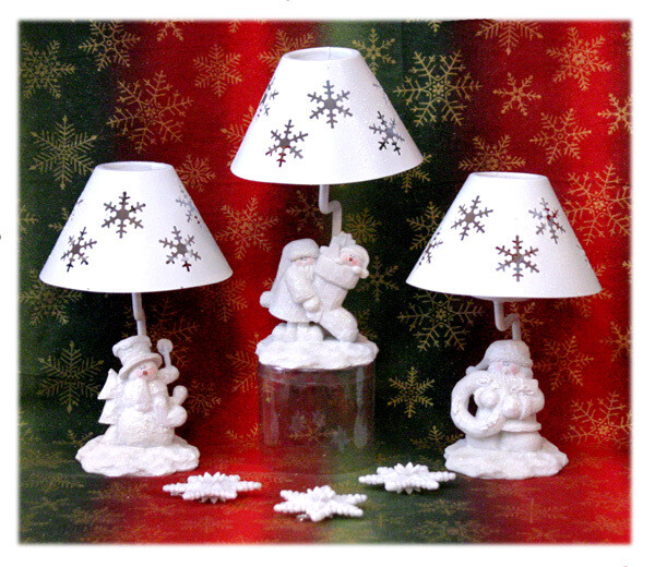 XL142 White Glitter Lamps