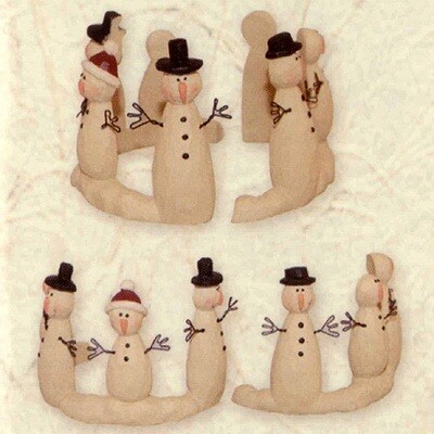 XL146 Decorative Diffuser Ring - 2pc Snowmen