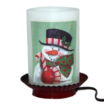 XL130 Snowman Wax Luminary