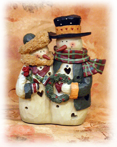 XL173 Lighted Snowman Couple
