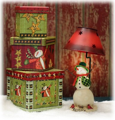 XL179 Snowman Tea Lamp