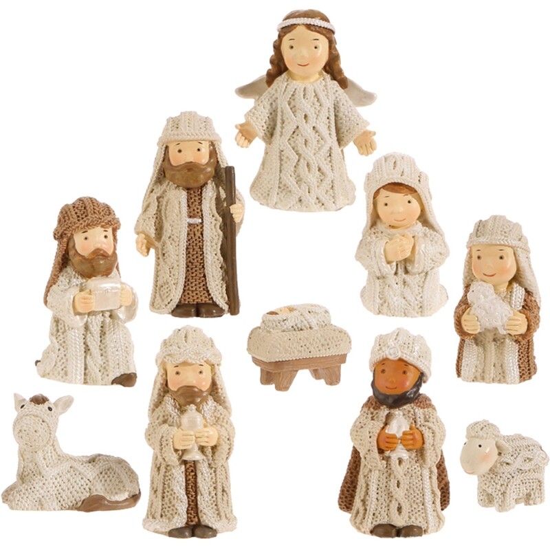 XM224S Knit-Look Nativity
