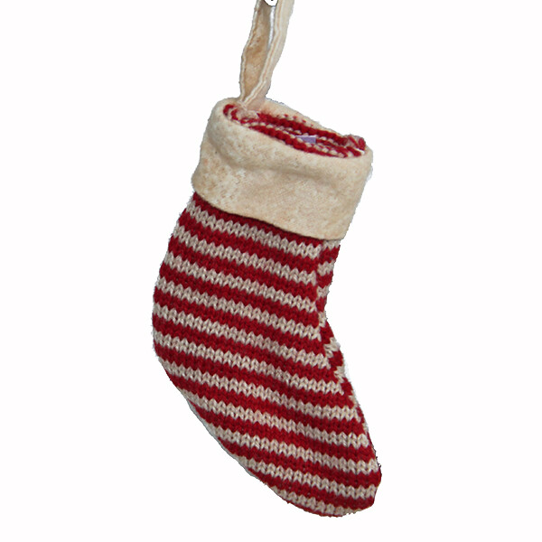XQ162 Crimson & Ginger Short Stocking