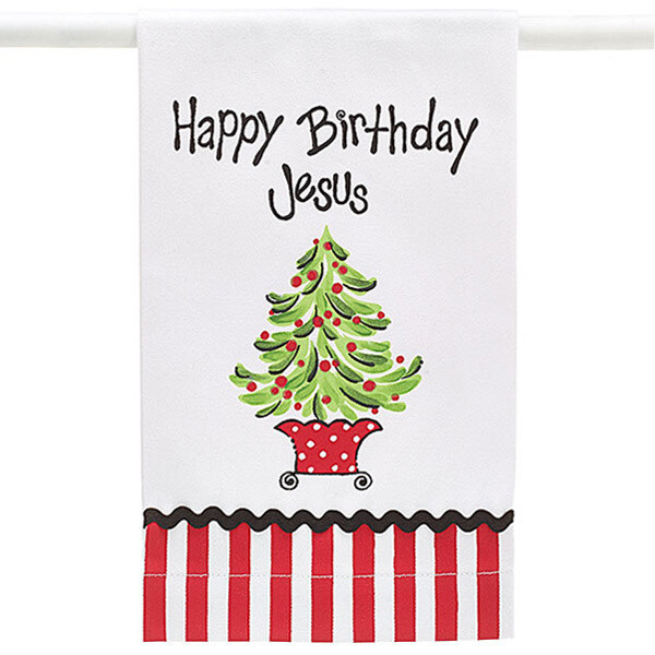 XQ204 Happy Birthday Tea Towel