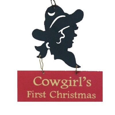 XO592G Cowgirl First Christmas