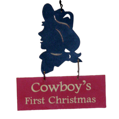 XO592B Cowboy First Christmas