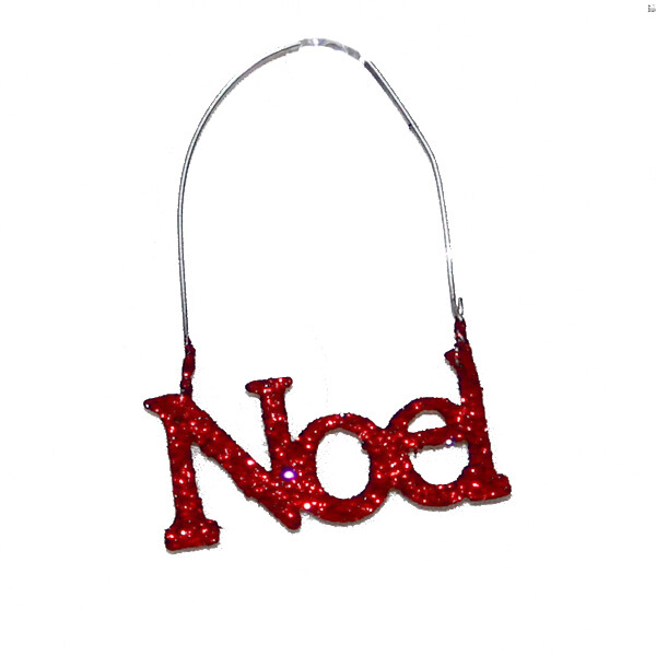 XO637 Red Glitter Word