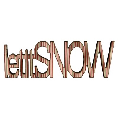 XT529 Let It Snow Wordart