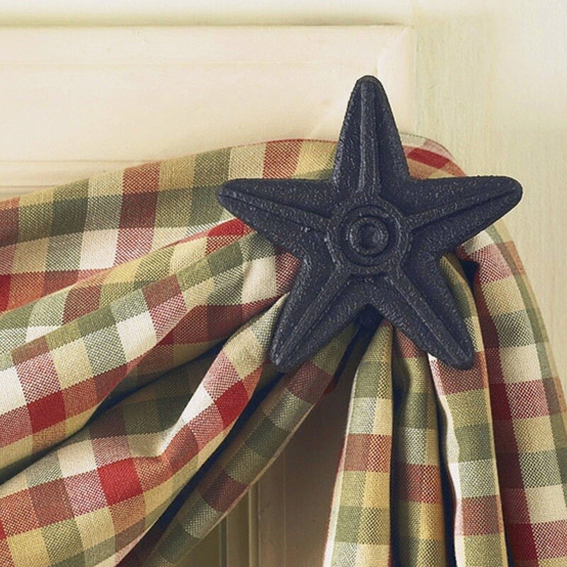 TD120 Curtain Tieback Star Pair