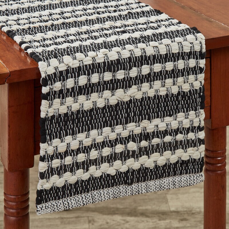 BI494LR Onyx Ivory Chindi Runner Lg