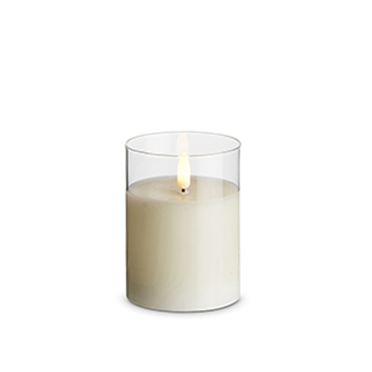 CA186 Clear Ivory realistic flame pillar