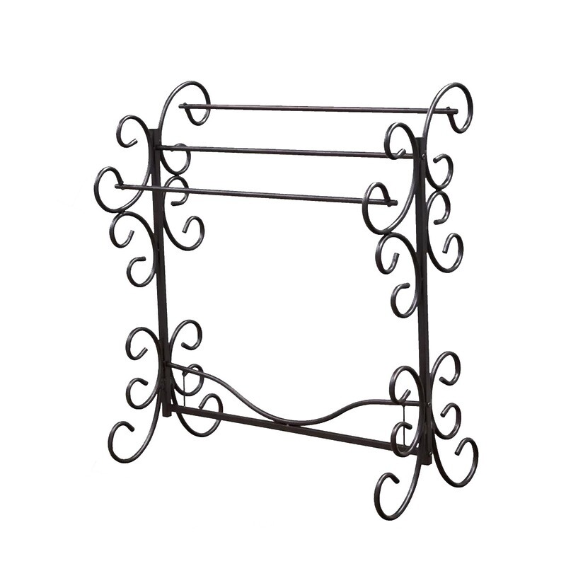 TD122 Curlicue Quilt Rack