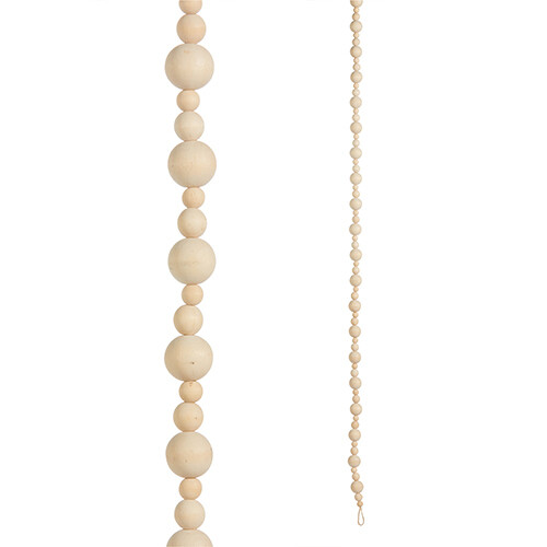 XG069 Wood Bead Garland