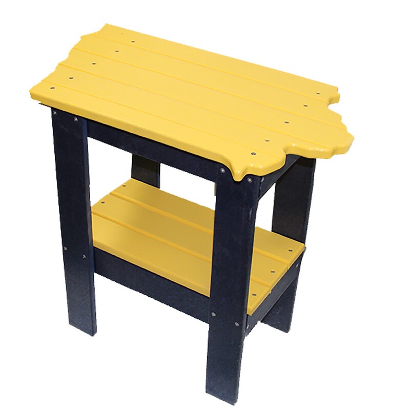 YPF-IET1324 Iowa Shaped End Table