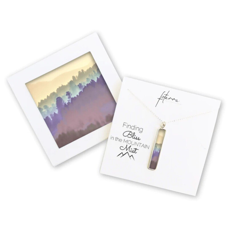 QFON B Mon Pastel Mountain Necklace