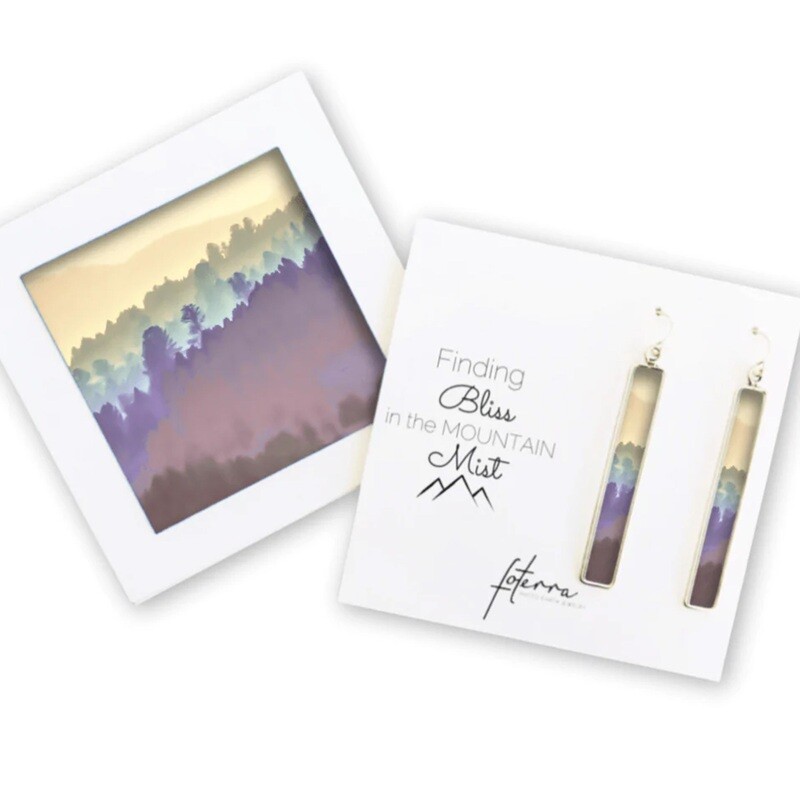 QFOE LB Mon Pastel Mountain Earrings