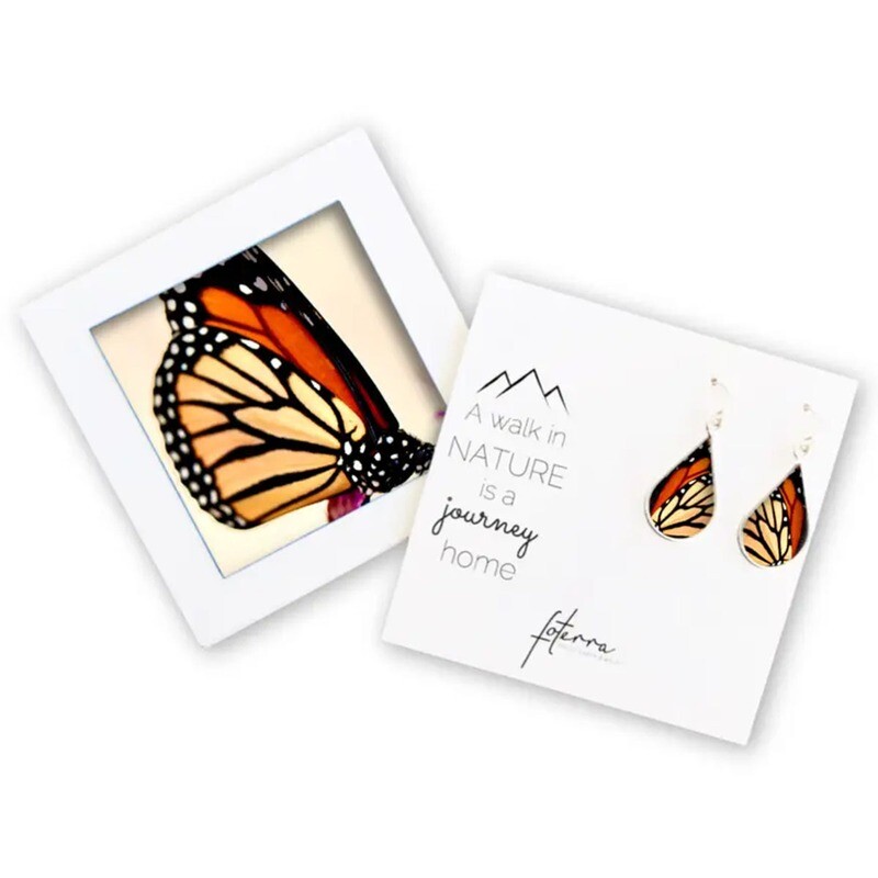 QFOE T MB Monarch Earrings