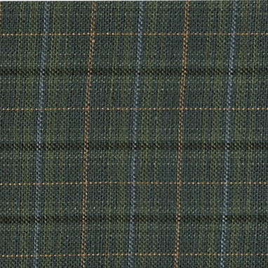 058DRF Green Black Tan Dust Ruffle / Fabric