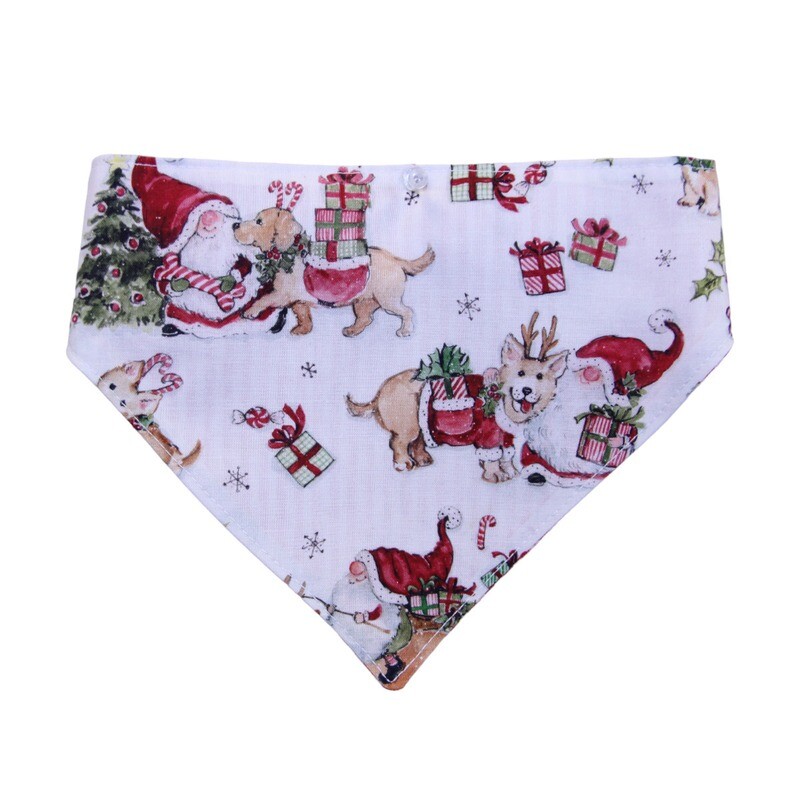 KL858B Christmas Dog Elastic Bandana