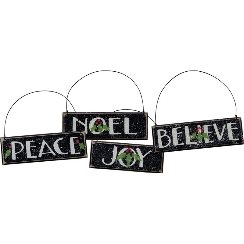 XO731 Wooden Christmas Sign/Ornament