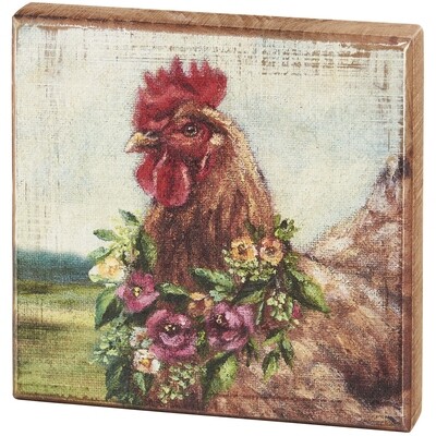AC286 Rst Wooden Block - Rooster