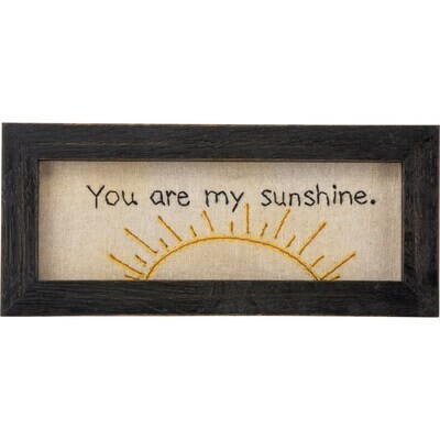 IF095 Sunshn Framed Embroidered Sunshine