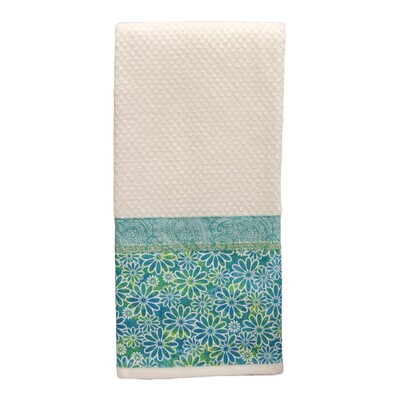 KL874T Teal Daisy Dish Towel