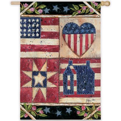 DO107G Reversible Americana Garden Flag