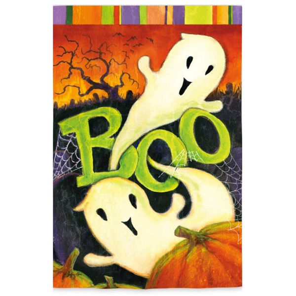 DO164G  Boo Ghosts Garden Flag