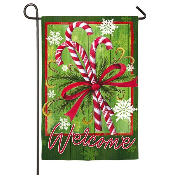 DO171G Candy Cane Garden Flag