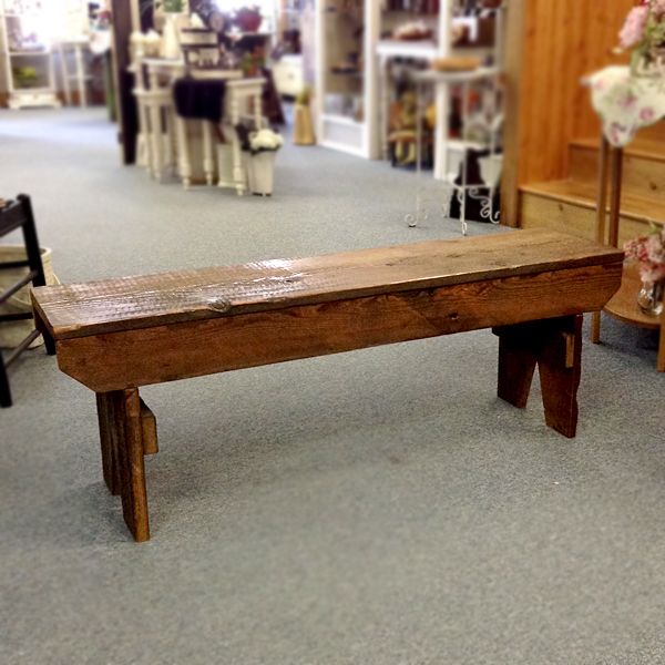 AF105 Rust Wood Bench