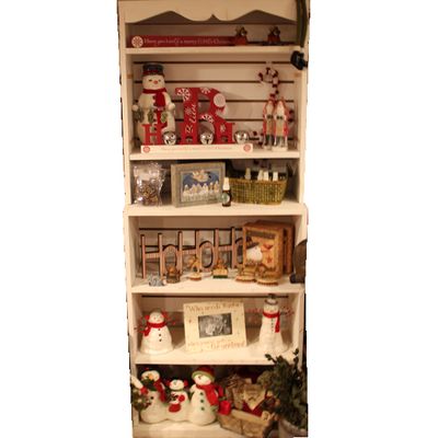 AF156 Wht 6 shelf Bkcs