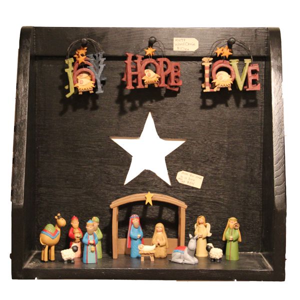 AF157 Blk Star Cut Shelf