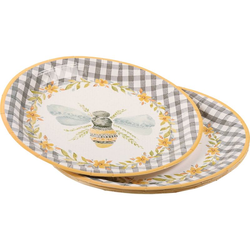 NP512P Be Large Bee Paper Plates