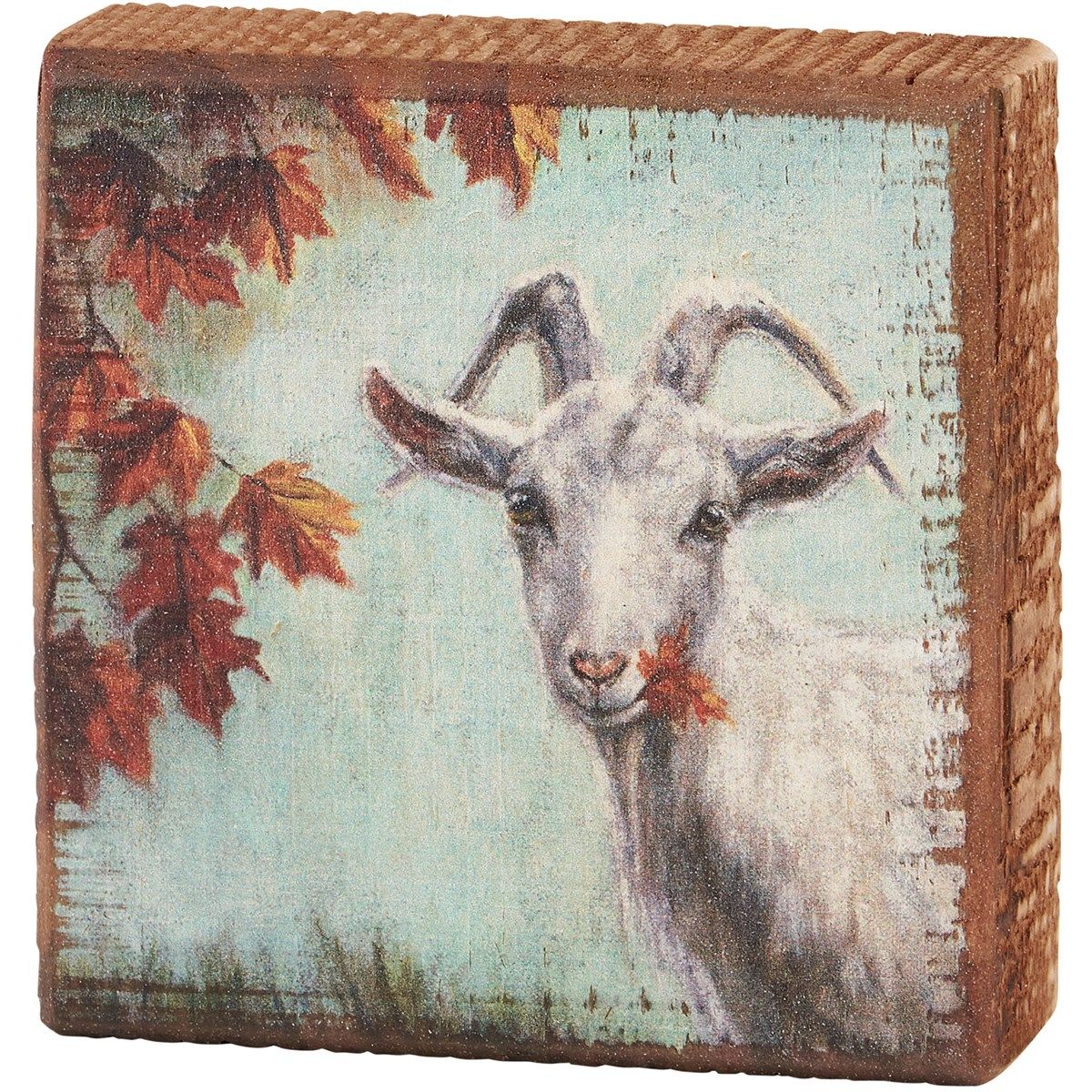 AC368 Wooden Goat Sign