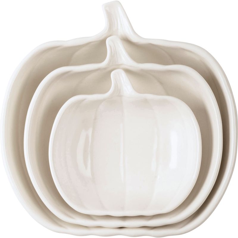TP076 White Pumpkin Plate
